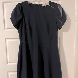 Beautiful navy pinstripe LOFT dress